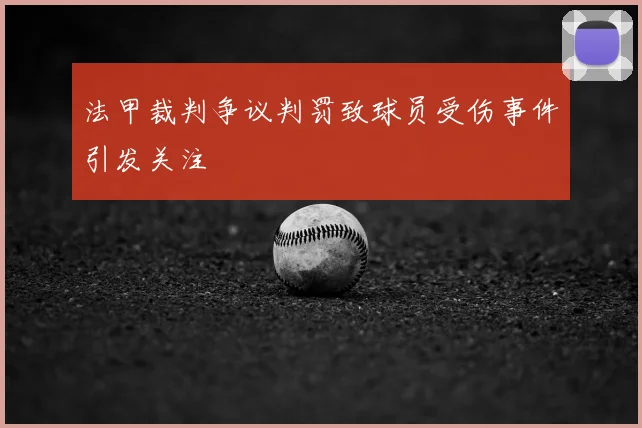 法甲裁判争议判罚致球员受伤事件引发关注